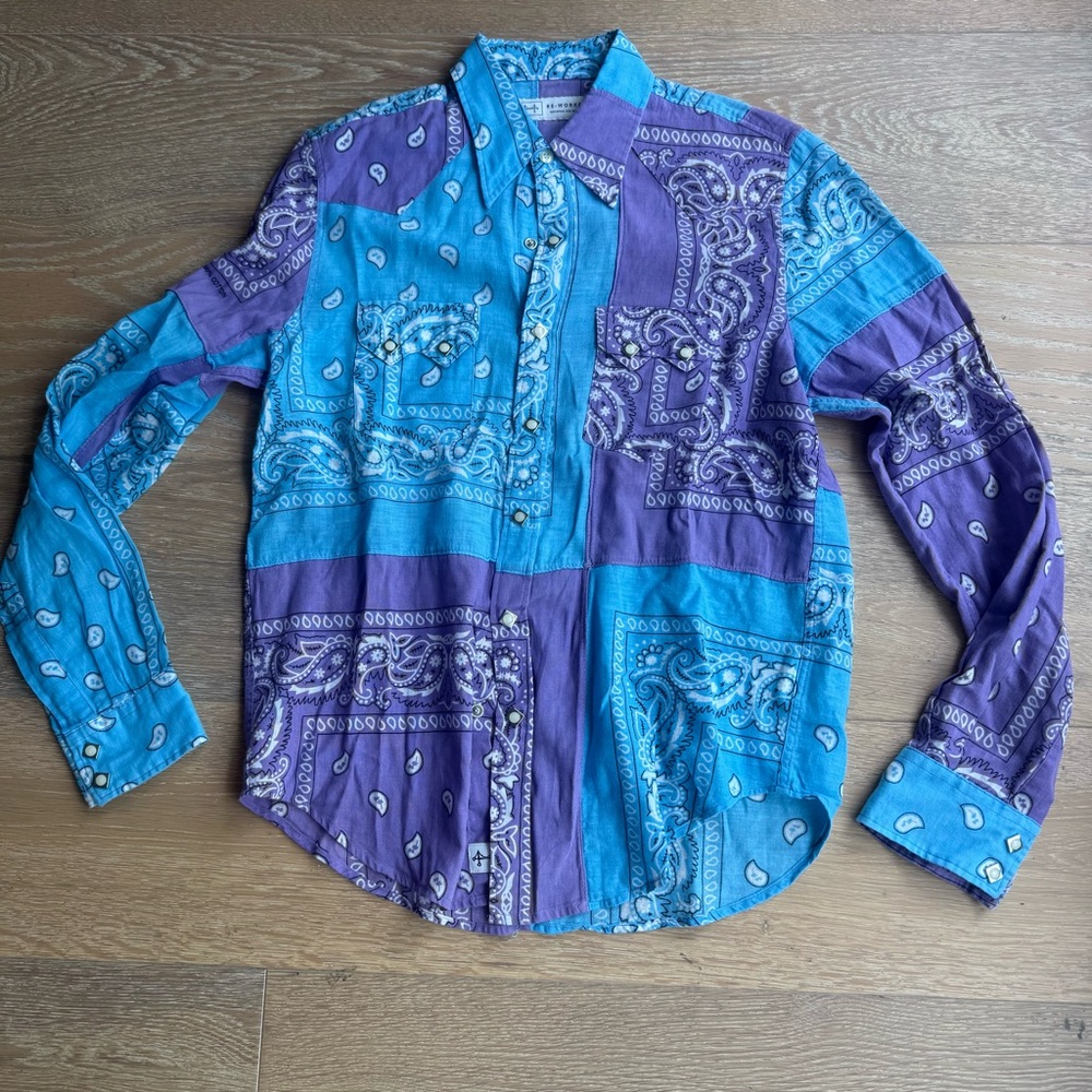 Re-Worked Cancun bandana-print shirt